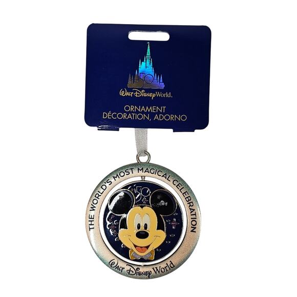 Walt Disney World 50th Birthday Celebration Christmas Tree Ornament NWT - Picture 1 of 3